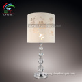 crystal table lamp crystal white color fabric shade table lamp